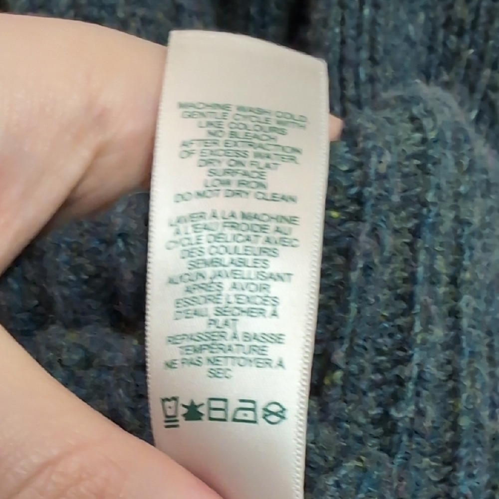 Roots Canada Textured Knit Sweater - Deep Teal - Picture 9 of 10